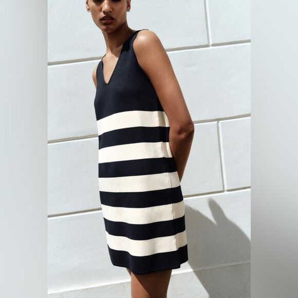 Zara‎ Striped Knit Dress - Picture 1 of 10